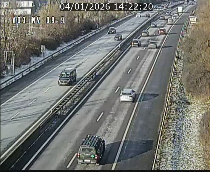 Webcam Autoroute à la Croix de Bettembourg - A3 - BK 9.9 - direction Luxembourg-Ville