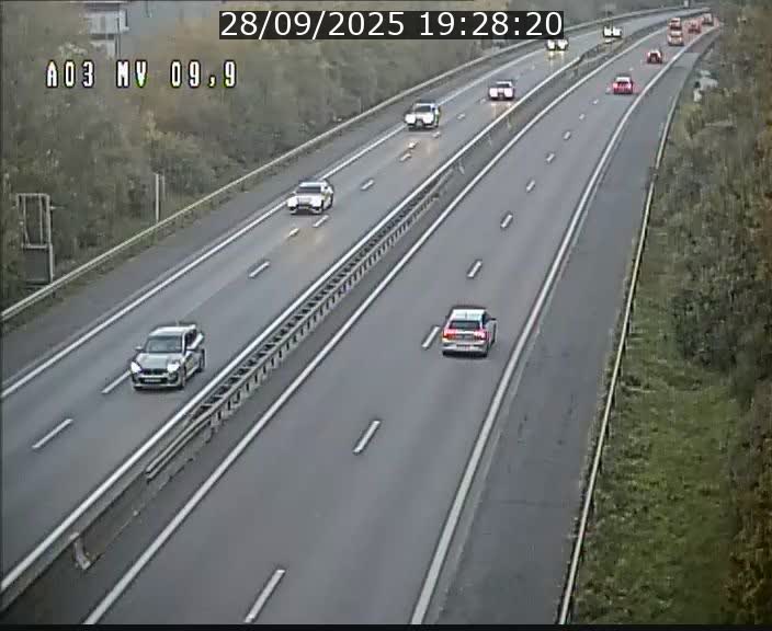 <h2>Webcam Autoroute à la Croix de Bettembourg - A3 - BK 9.9 - direction Luxembourg-Ville</h2>