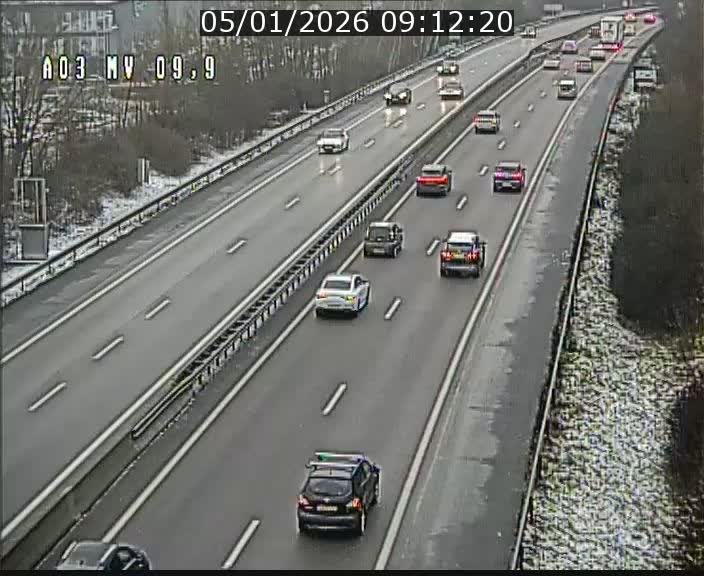 <h2>Webcam Autoroute à la Croix de Bettembourg - A3 - BK 9.9 - direction Luxembourg-Ville</h2>