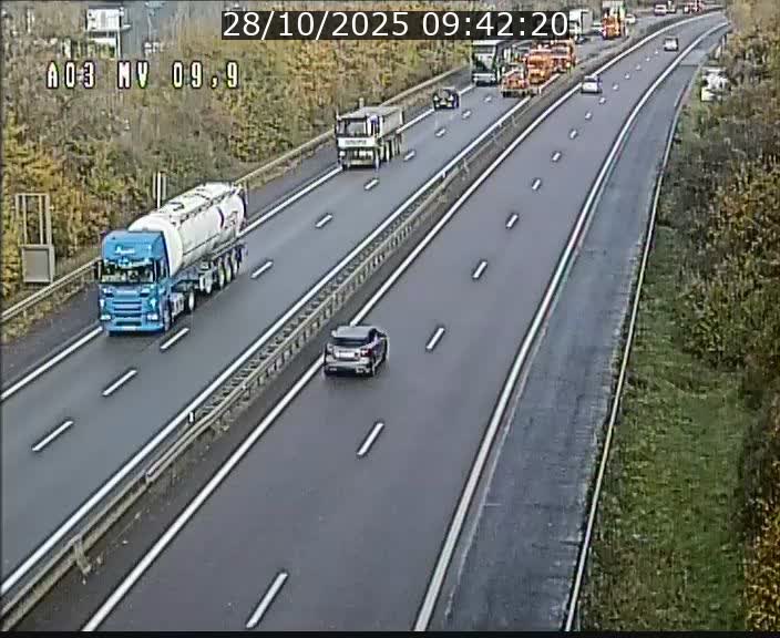 <h2>Webcam Autoroute à la Croix de Bettembourg - A3 - BK 9.9 - direction Luxembourg-Ville</h2>