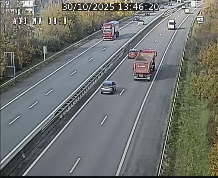 <h2>Webcam Autoroute à la Croix de Bettembourg - A3 - BK 9.9 - direction Luxembourg-Ville</h2>