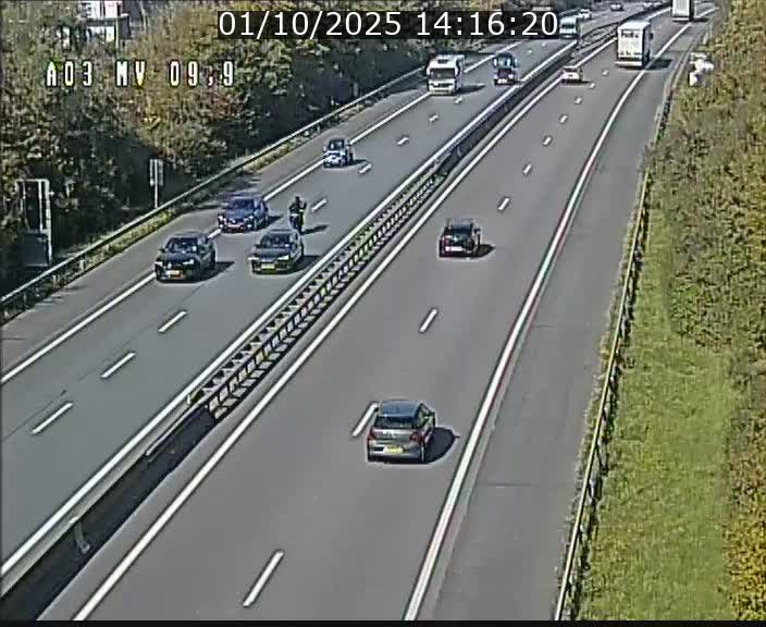 Webcam Autoroute à la Croix de Bettembourg - A3 - BK 9.9 - direction Luxembourg-Ville