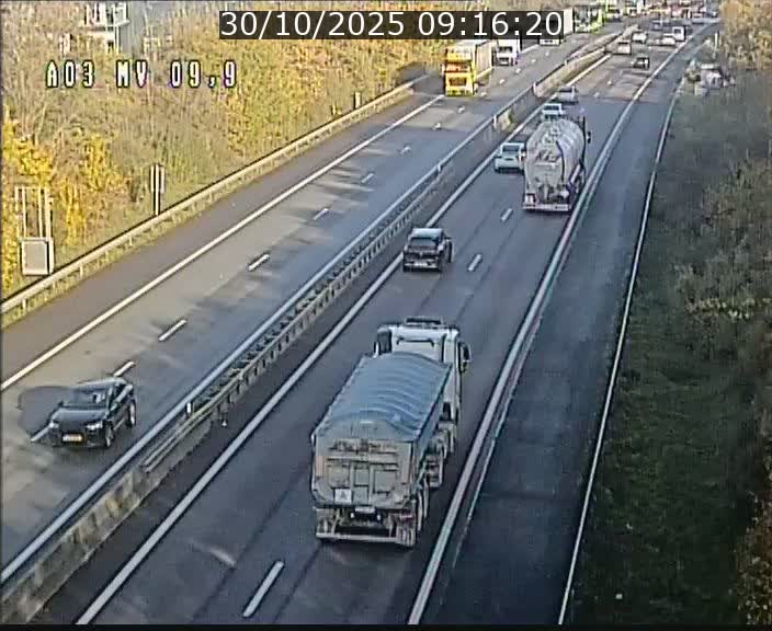 <h2>Webcam Autoroute à la Croix de Bettembourg - A3 - BK 9.9 - direction Luxembourg-Ville</h2>