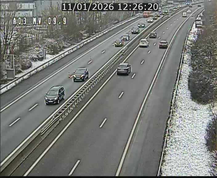 Webcam Autoroute à la Croix de Bettembourg - A3 - BK 9.9 - direction Luxembourg-Ville