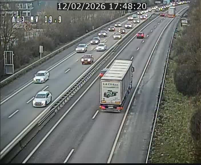 <h2>Webcam Autoroute à la Croix de Bettembourg - A3 - BK 9.9 - direction Luxembourg-Ville</h2>