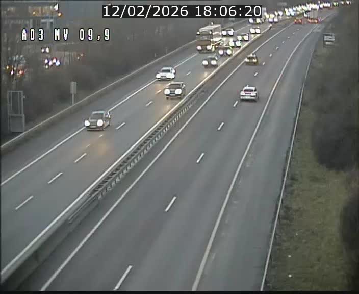 <h2>Webcam Autoroute à la Croix de Bettembourg - A3 - BK 9.9 - direction Luxembourg-Ville</h2>