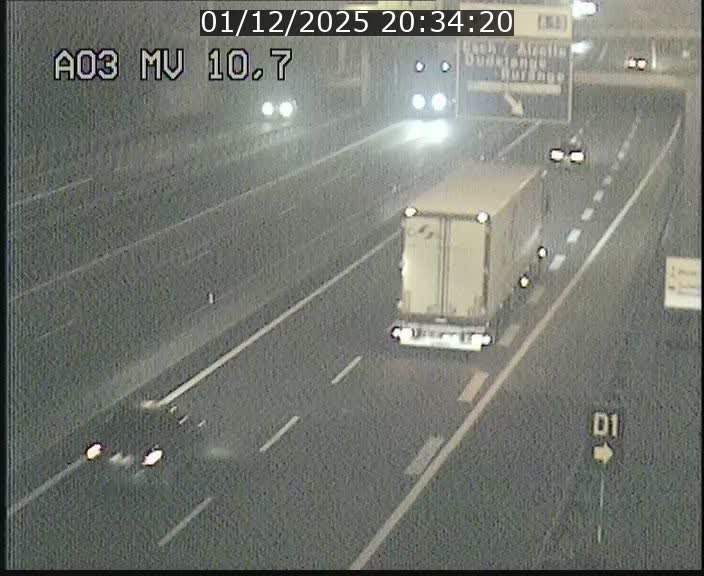 <h2>Traffic live webcam Luxembourg Croix de Bettembourg - A3 - BK 10.7 - direction France</h2>