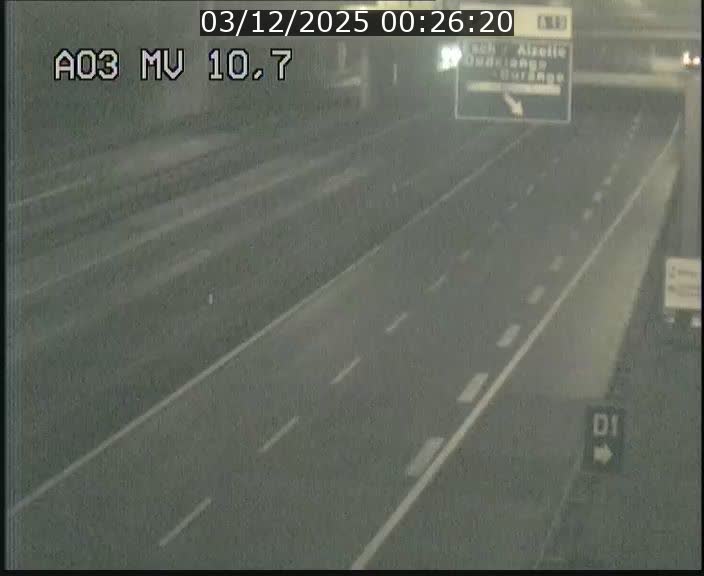 <h2>Traffic live webcam Luxembourg Croix de Bettembourg - A3 - BK 10.7 - direction France</h2>