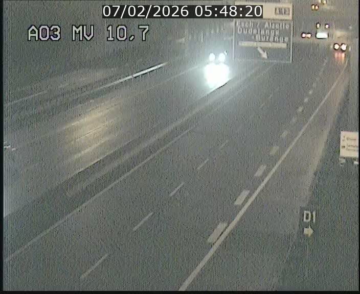 <h2>Traffic live webcam Luxembourg Croix de Bettembourg - A3 - BK 10.7 - direction France</h2>