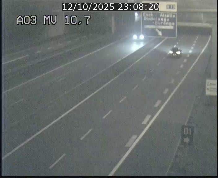 <h2>Traffic live webcam Luxembourg Croix de Bettembourg - A3 - BK 10.7 - direction France</h2>