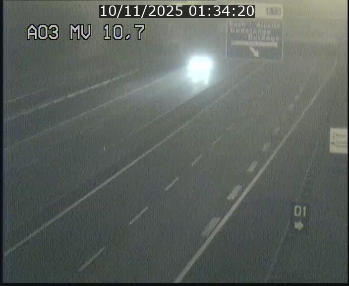 <h2>Traffic live webcam Luxembourg Croix de Bettembourg - A3 - BK 10.7 - direction France</h2>