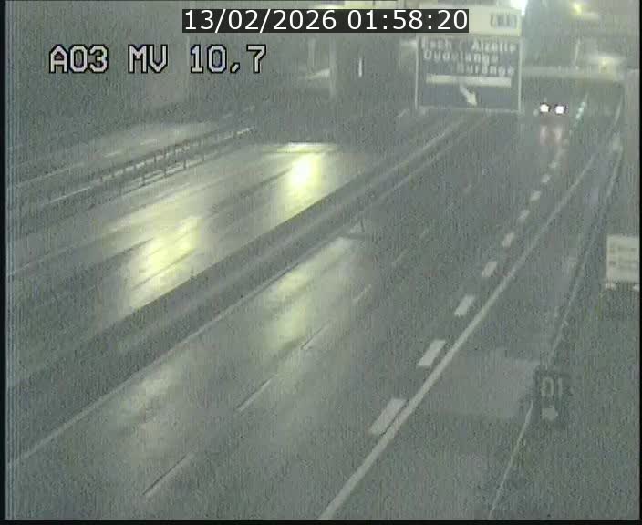 Traffic live webcam Luxembourg Croix de Bettembourg - A3 - BK 10.7 - direction France