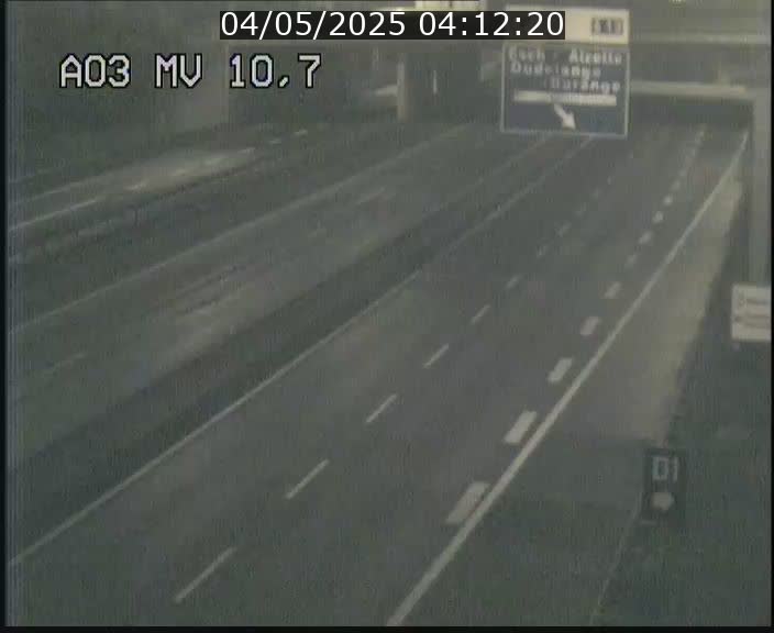 Traffic live webcam Luxembourg Croix de Bettembourg - A3 - BK 10.7 - direction France