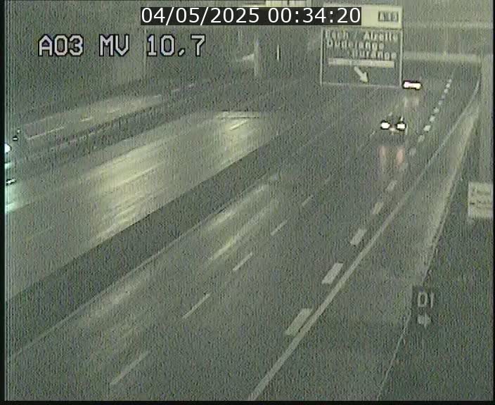 Traffic live webcam Luxembourg Croix de Bettembourg - A3 - BK 10.7 - direction France