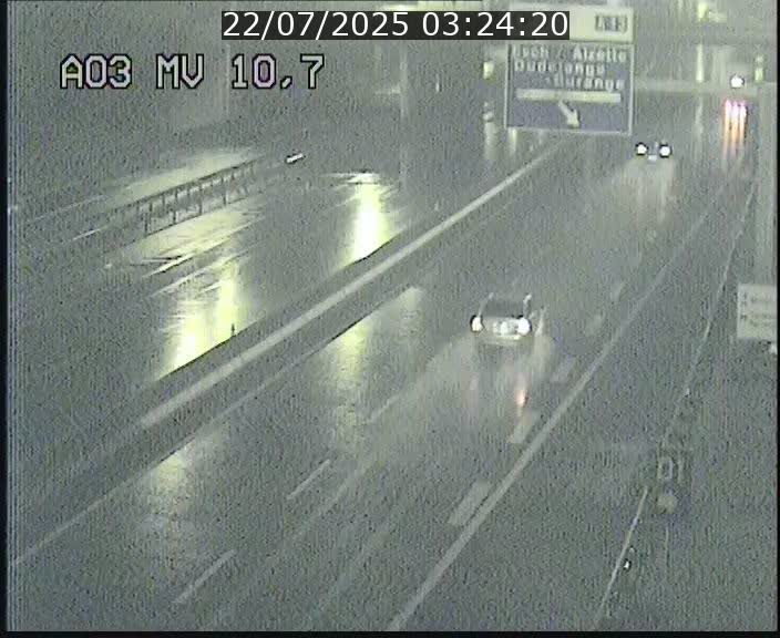 Traffic live webcam Luxembourg Croix de Bettembourg - A3 - BK 10.7 - direction France