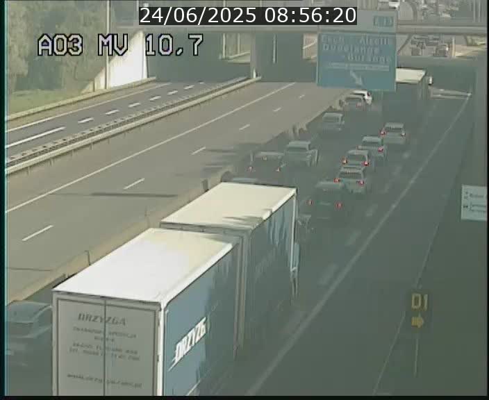 <h2>Traffic live webcam Luxembourg Croix de Bettembourg - A3 - BK 10.7 - direction France</h2>