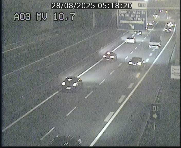 <h2>Traffic live webcam Luxembourg Croix de Bettembourg - A3 - BK 10.7 - direction France</h2>