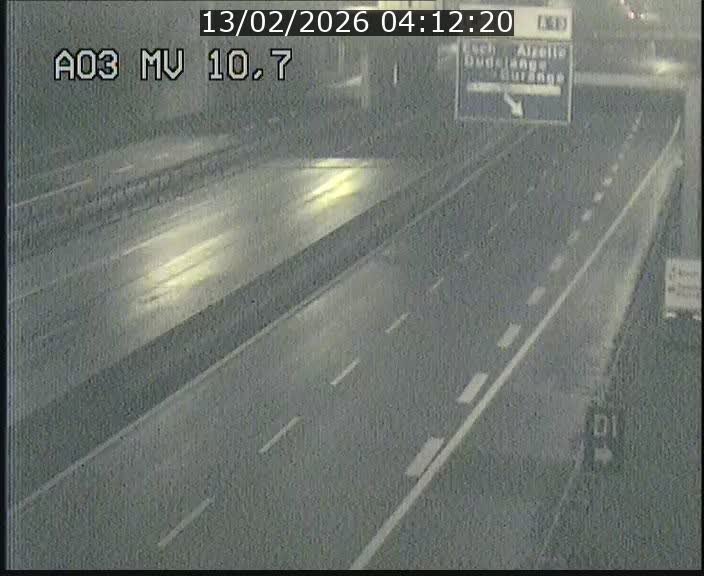 <h2>Traffic live webcam Luxembourg Croix de Bettembourg - A3 - BK 10.7 - direction France</h2>