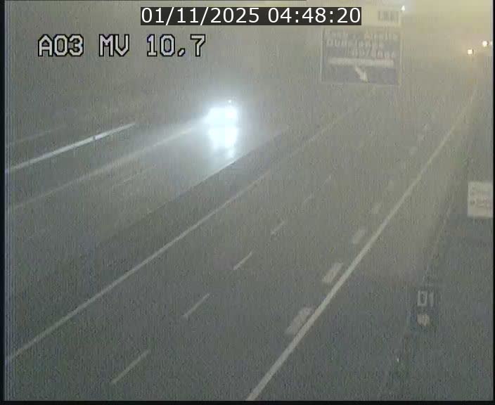 <h2>Traffic live webcam Luxembourg Croix de Bettembourg - A3 - BK 10.7 - direction France</h2>