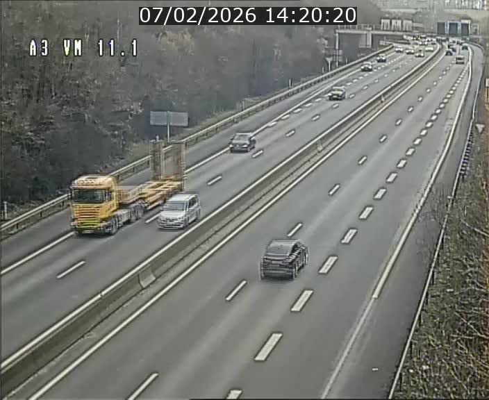 <h2>Webcam à la frontière franco-luxembourgeoise, avant la Croix de Bettembourg - BK 11.1 - direction Luxembourg-ville</h2>