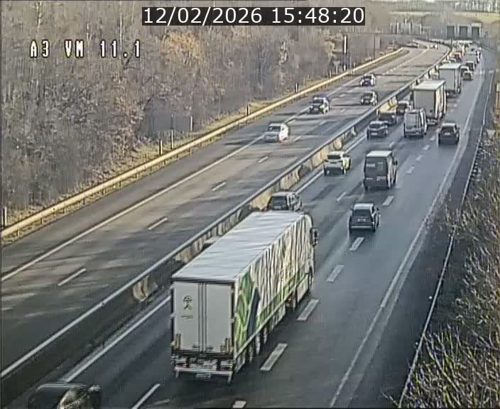 <h2>Webcam à la frontière franco-luxembourgeoise, avant la Croix de Bettembourg - BK 11.1 - direction Luxembourg-ville</h2>