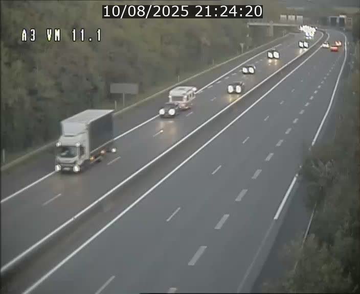 Webcam à la frontière franco-luxembourgeoise, avant la Croix de Bettembourg - BK 11.1 - direction Luxembourg-ville