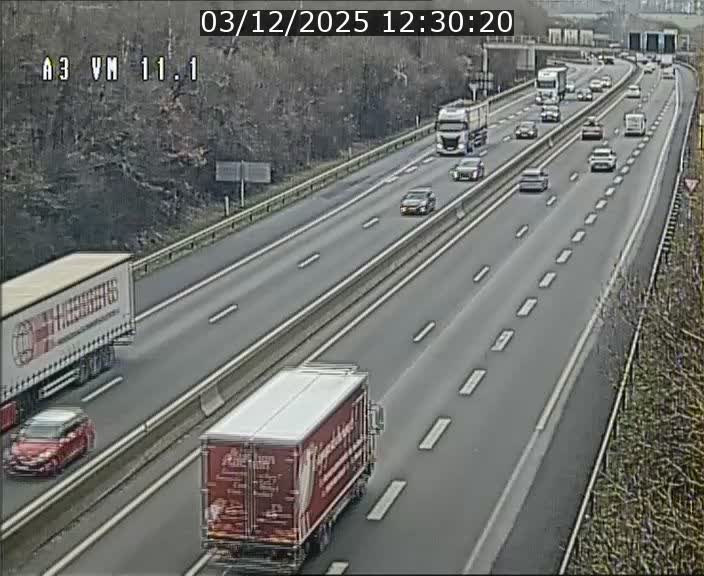 <h2>Webcam à la frontière franco-luxembourgeoise, avant la Croix de Bettembourg - BK 11.1 - direction Luxembourg-ville</h2>