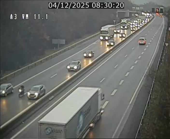 Webcam à la frontière franco-luxembourgeoise, avant la Croix de Bettembourg - BK 11.1 - direction Luxembourg-ville