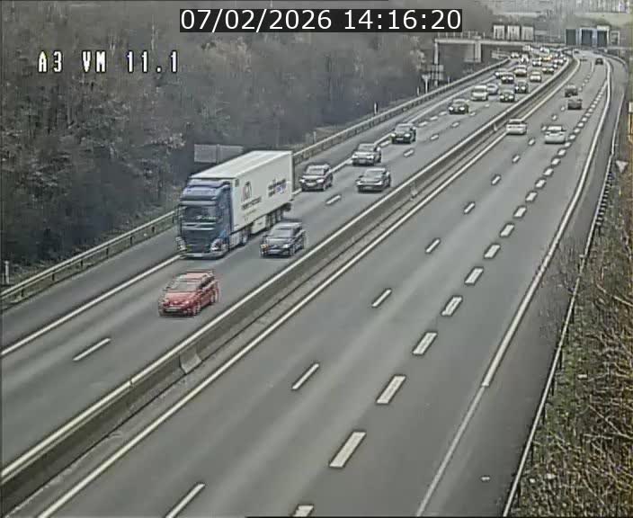 <h2>Webcam à la frontière franco-luxembourgeoise, avant la Croix de Bettembourg - BK 11.1 - direction Luxembourg-ville</h2>