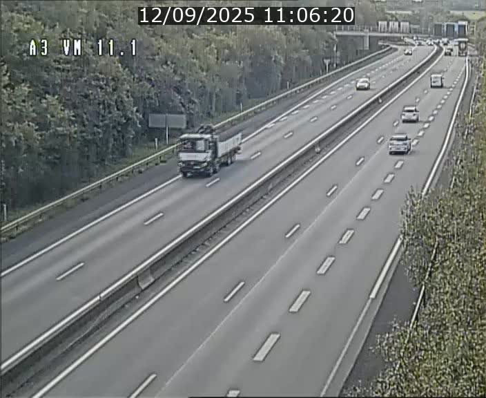 Webcam à la frontière franco-luxembourgeoise, avant la Croix de Bettembourg - BK 11.1 - direction Luxembourg-ville