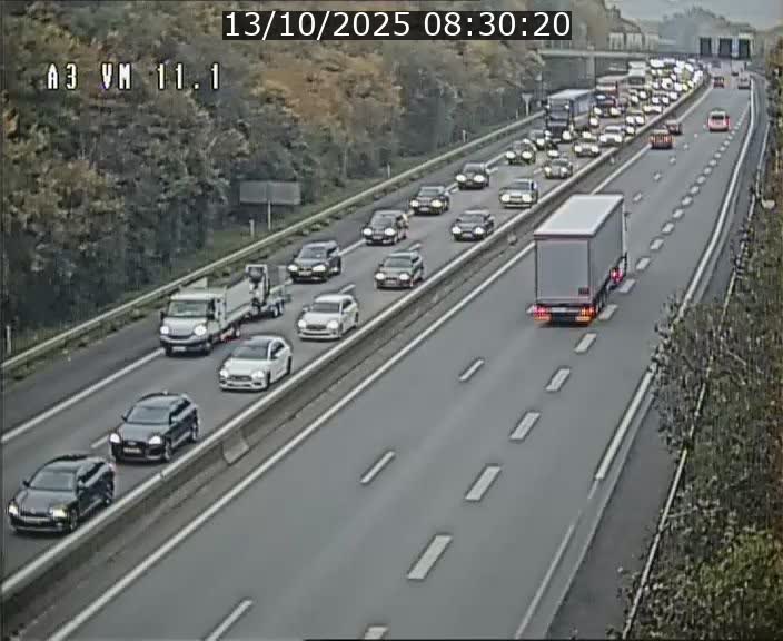 <h2>Webcam à la frontière franco-luxembourgeoise, avant la Croix de Bettembourg - BK 11.1 - direction Luxembourg-ville</h2>