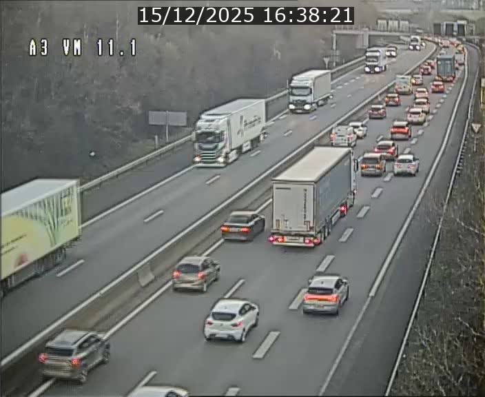 Webcam à la frontière franco-luxembourgeoise, avant la Croix de Bettembourg - BK 11.1 - direction Luxembourg-ville