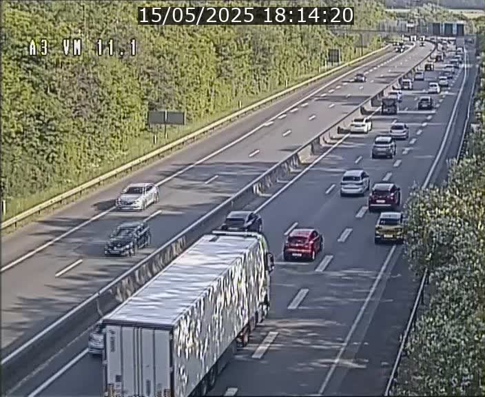 <h2>Webcam à la frontière franco-luxembourgeoise, avant la Croix de Bettembourg - BK 11.1 - direction Luxembourg-ville</h2>