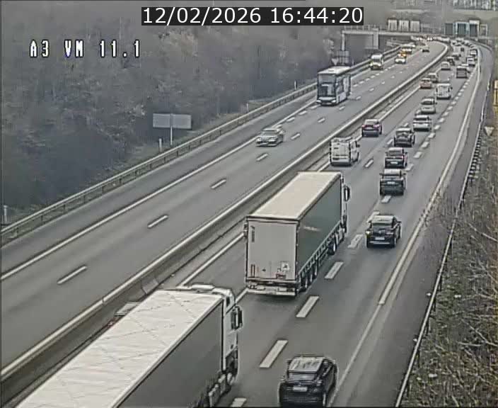 <h2>Webcam à la frontière franco-luxembourgeoise, avant la Croix de Bettembourg - BK 11.1 - direction Luxembourg-ville</h2>