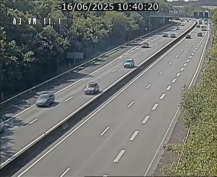 Webcam à la frontière franco-luxembourgeoise, avant la Croix de Bettembourg - BK 11.1 - direction Luxembourg-ville