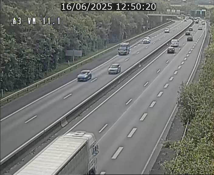 Webcam à la frontière franco-luxembourgeoise, avant la Croix de Bettembourg - BK 11.1 - direction Luxembourg-ville