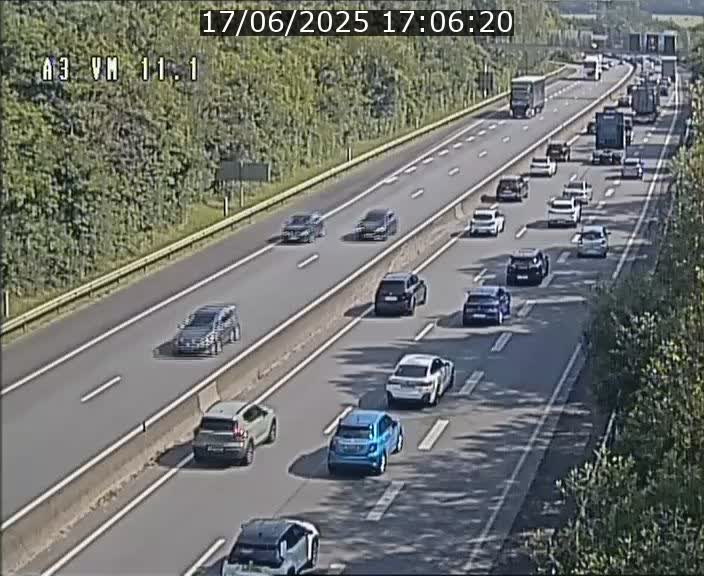 Webcam à la frontière franco-luxembourgeoise, avant la Croix de Bettembourg - BK 11.1 - direction Luxembourg-ville