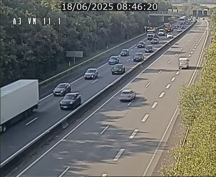 Webcam à la frontière franco-luxembourgeoise, avant la Croix de Bettembourg - BK 11.1 - direction Luxembourg-ville