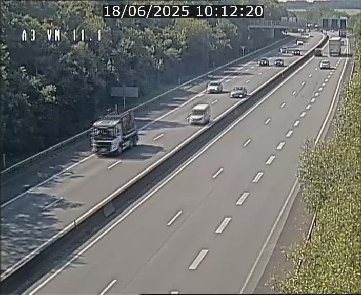 Webcam à la frontière franco-luxembourgeoise, avant la Croix de Bettembourg - BK 11.1 - direction Luxembourg-ville