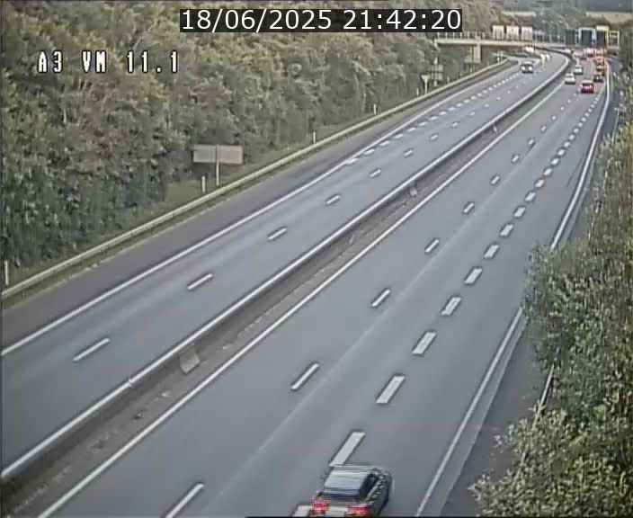 Webcam à la frontière franco-luxembourgeoise, avant la Croix de Bettembourg - BK 11.1 - direction Luxembourg-ville