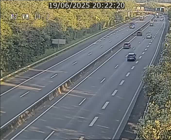 Webcam à la frontière franco-luxembourgeoise, avant la Croix de Bettembourg - BK 11.1 - direction Luxembourg-ville