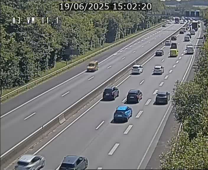 Webcam à la frontière franco-luxembourgeoise, avant la Croix de Bettembourg - BK 11.1 - direction Luxembourg-ville