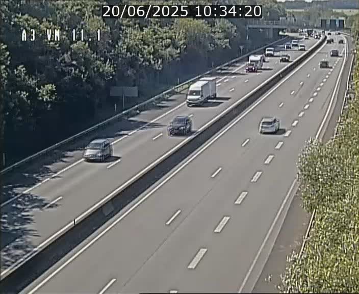 Webcam à la frontière franco-luxembourgeoise, avant la Croix de Bettembourg - BK 11.1 - direction Luxembourg-ville