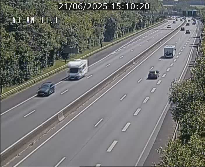 Webcam à la frontière franco-luxembourgeoise, avant la Croix de Bettembourg - BK 11.1 - direction Luxembourg-ville