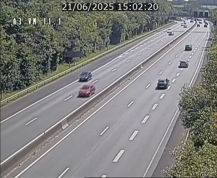 Webcam à la frontière franco-luxembourgeoise, avant la Croix de Bettembourg - BK 11.1 - direction Luxembourg-ville