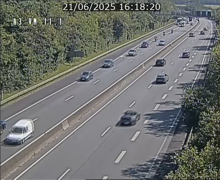 Webcam à la frontière franco-luxembourgeoise, avant la Croix de Bettembourg - BK 11.1 - direction Luxembourg-ville