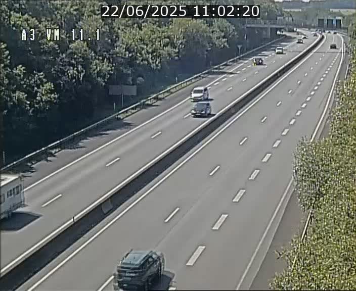 Webcam à la frontière franco-luxembourgeoise, avant la Croix de Bettembourg - BK 11.1 - direction Luxembourg-ville