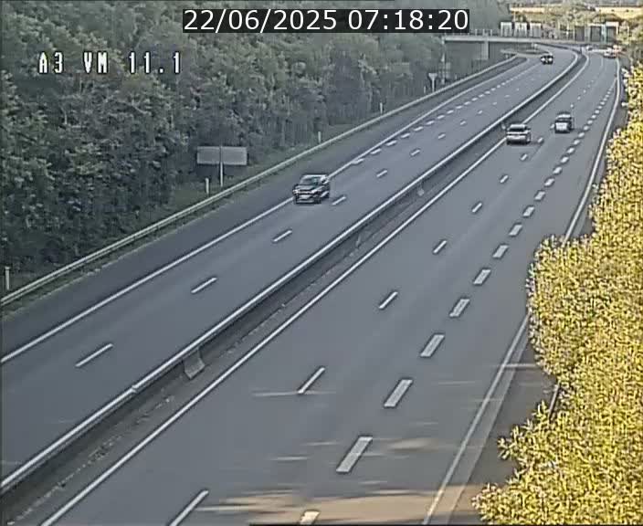 Webcam à la frontière franco-luxembourgeoise, avant la Croix de Bettembourg - BK 11.1 - direction Luxembourg-ville
