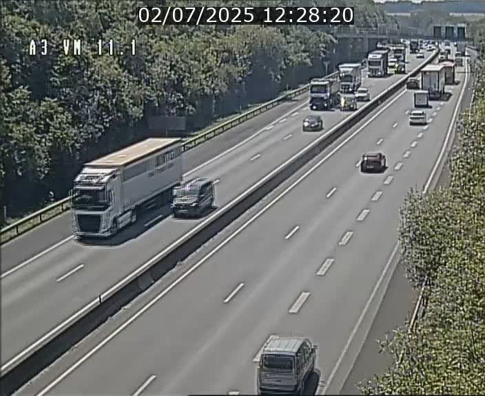 Webcam à la frontière franco-luxembourgeoise, avant la Croix de Bettembourg - BK 11.1 - direction Luxembourg-ville