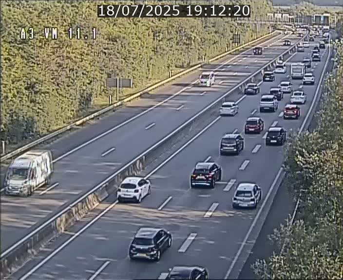 Webcam à la frontière franco-luxembourgeoise, avant la Croix de Bettembourg - BK 11.1 - direction Luxembourg-ville